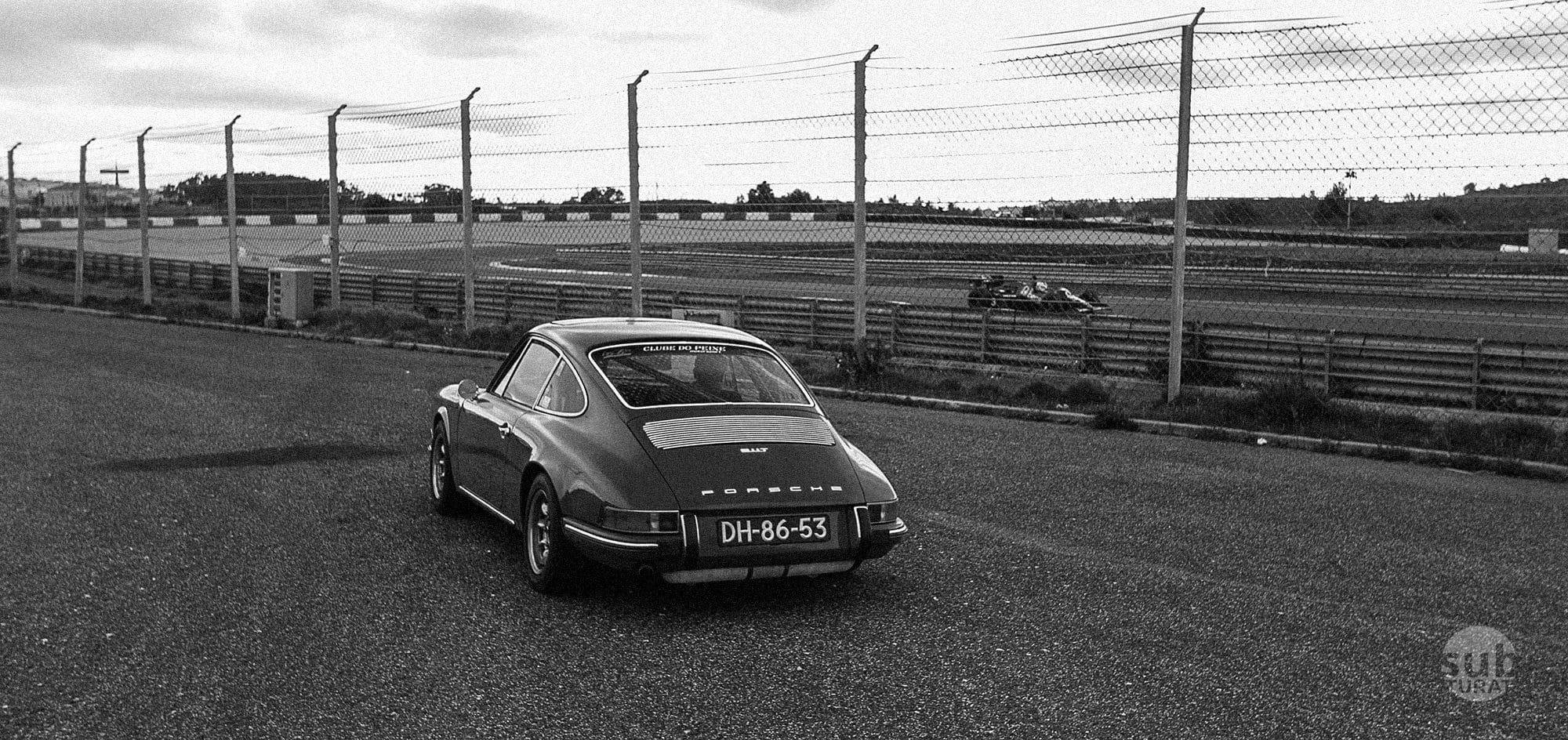Porsche by the track